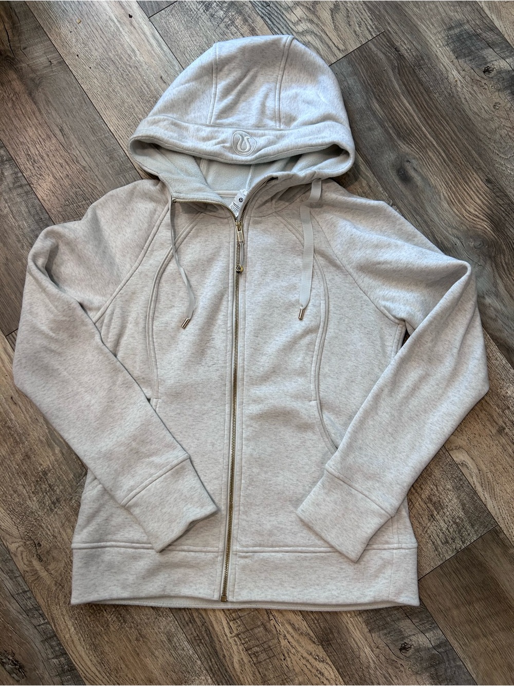lululemon athletica Scuba Light Beige Full-Zip Hoodie Jacket